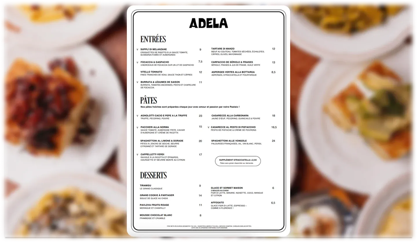 Carte papier Adela